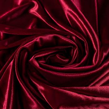 Бархат-лайкра К33-761 бордовый однотонный