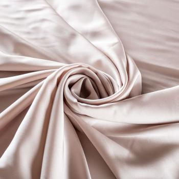 Шелк синтетический 065-01973 пудровый однотонный