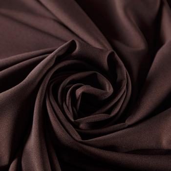 Крепдешин синтетический 029-08923 шоколадный однотонный