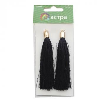 Кисти декоративные 9,5 см 2 шт 7715385-7260 черный