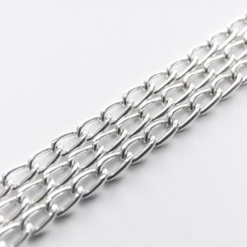 Цепь декоративная 4 мм металл 20-4-под никель 