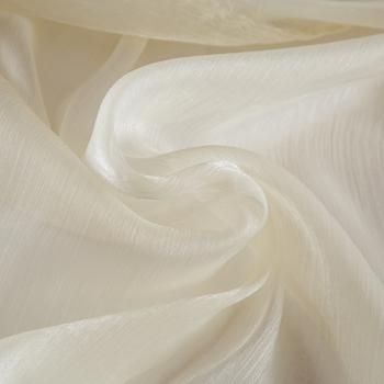 Органза 039-18810 сливочный однотонный