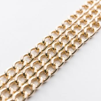 Цепь декоративная 4 мм металл 158-4-под золото 