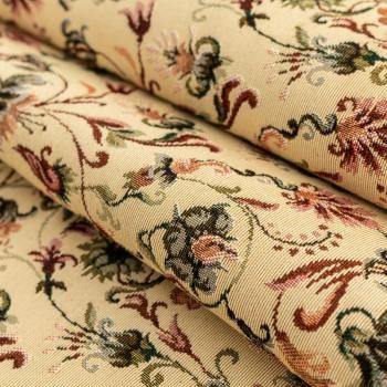 Гобелен гостиный 513-02-15 песочный фантазийные цветы