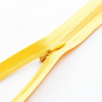 Молния спираль потайная 50 см на плотной тесьме н/р желтый G013P-50S-117