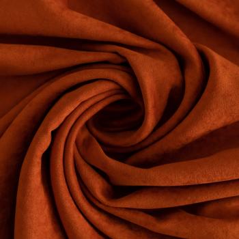 Замша портьерная h-290 см Т417-02-34 терракотовый однотонный
