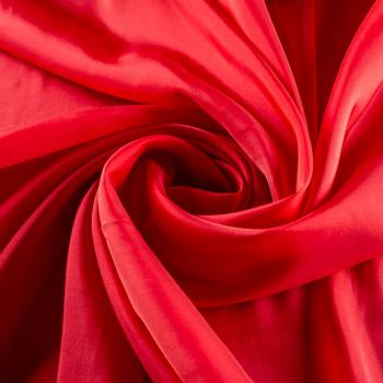 Шелк натуральный К15-1254 красный однотонный