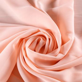 Креп-шифон 027-09852 светло-персиковый однотонный