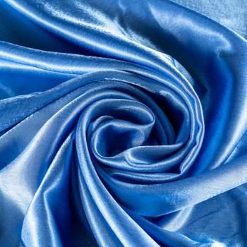 Креп-сатин К33-913 небесно-голубой однотонный