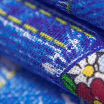 Бязь 007-00145 синий принтованный