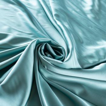 Шелк синтетический 065-01974 мятно-зеленый однотонный