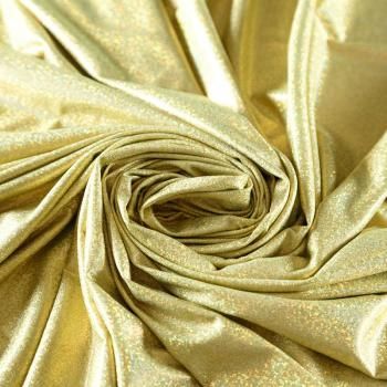 Трикотаж лазер 034-09249 зеленовато-золотой