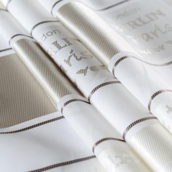 Ткань портьерная жаккард Т476-02-08 бежево-белый