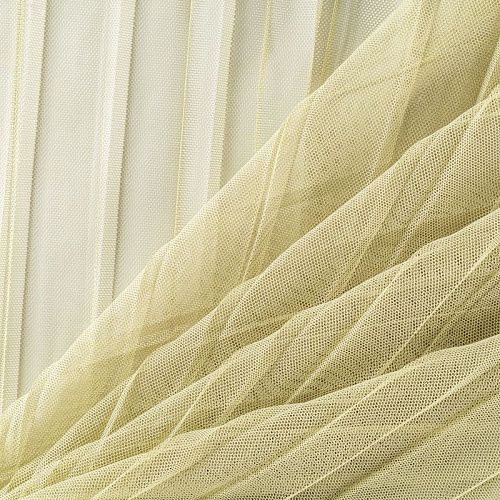 Тюль сетка-гофре Т263-01-79 салатовый однотонный