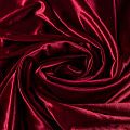 Бархат-лайкра К33-761 бордовый однотонный