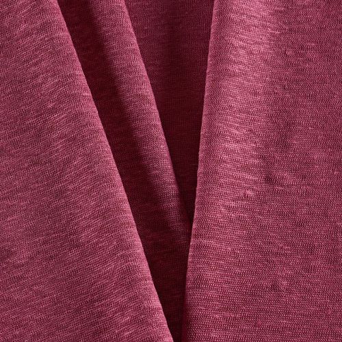 Трикотаж 056-11933 брусничный однотонный