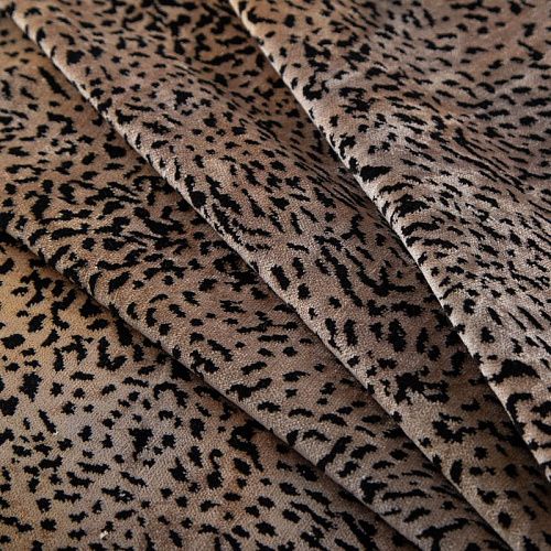 Велюр 037-20309 бежевый принтованный