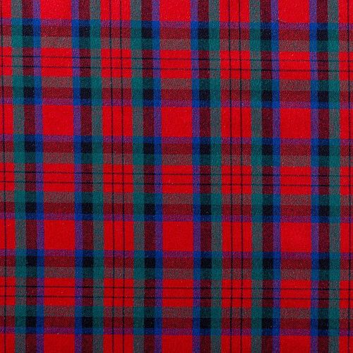 Ткань костюмная 025-01086 красный принтованный