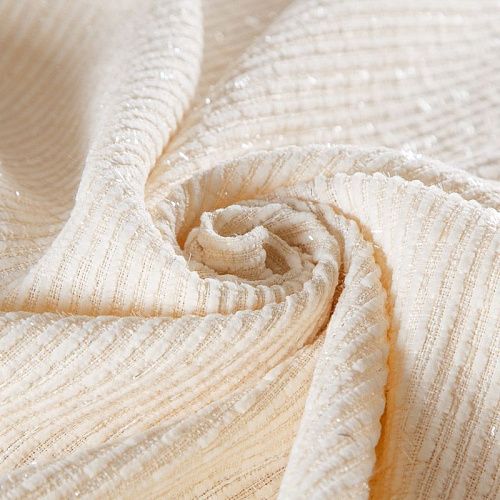 Твид шанель 052-15603 сливочный однотонный