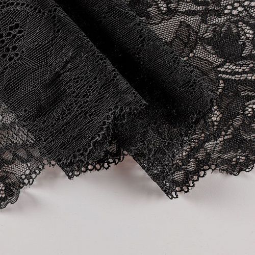 Кружево эластичное 170 мм Ф01-0263 черный