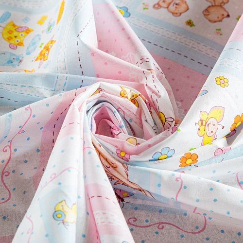 Ситец 007-03539 белый принтованный