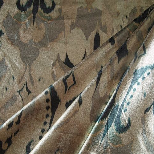 Коттон c напылением Cavalli 063-14892 серебристо-зеленый