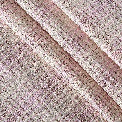 Твид 052-20213 молочно-розовый