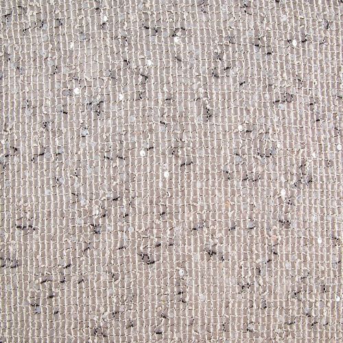 Сетка с пайетками 050-20753 льняной меланж