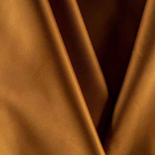 Сатин-тафта К32-463 золотисто-коричневый однотонный