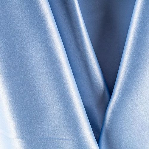 Сатин стрейч К33-875 светло-голубой однотонный