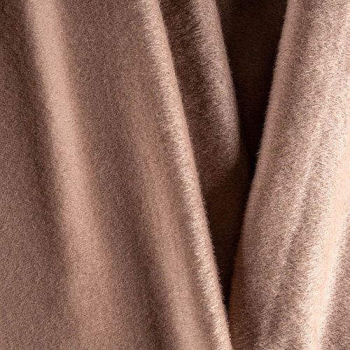 Ткань пальтовая К29-634 пепельно-коричневый однотонный