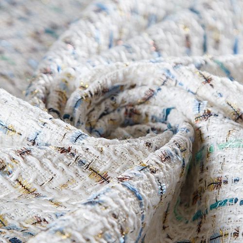 Твид шанель 052-15243 белый