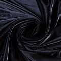 Бархат стрейч 002-09164 черный однотонный