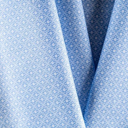 Хлопок К29-441 голубой принтованный