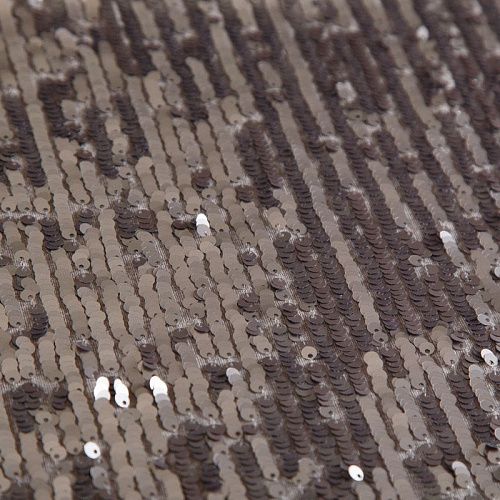 Пайетки на трикотаже F.Filippi 055-16420 зеленая бронза