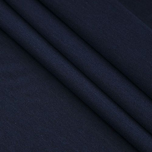 Трикотаж пике 056-17061 темно-синий однотонный