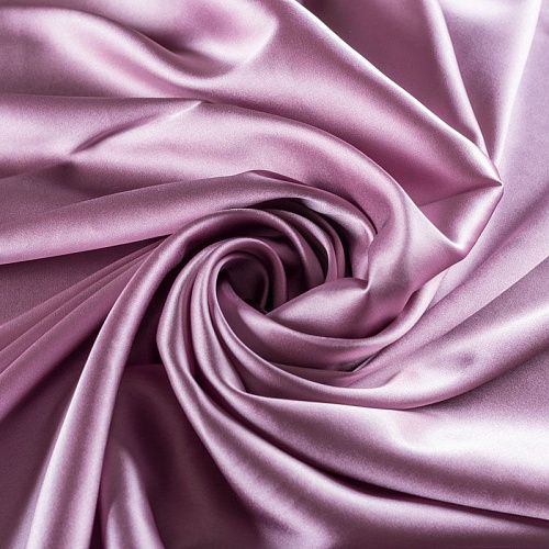 Шелк натуральный К15-1192 пепельно-сиреневый однотонный