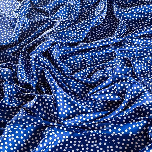 Шелк синтетический 065-01461 сапфировый принтованный