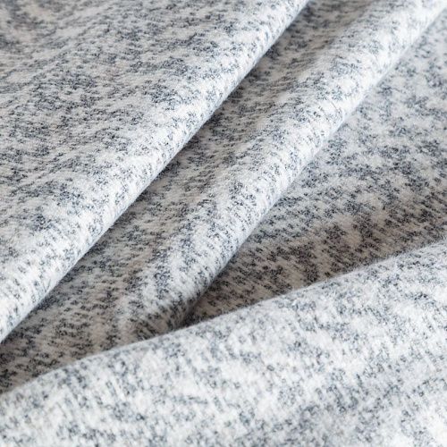 Пальтовый трикотаж 040-06034 бело-серый