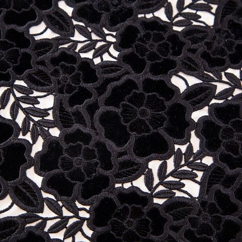 Бархат-макраме 002-19609 черный