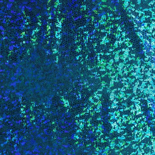 Трикотаж лазер К33-612 сине-зеленый однотонный