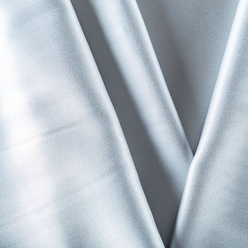 Шелк-штапель 069-06864 выбеленный серо-голубой однотонный