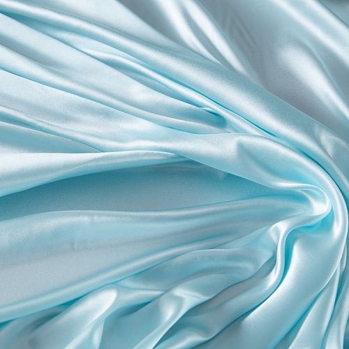 Шелк натуральный стрейч 064-20178 разбеленный тифани