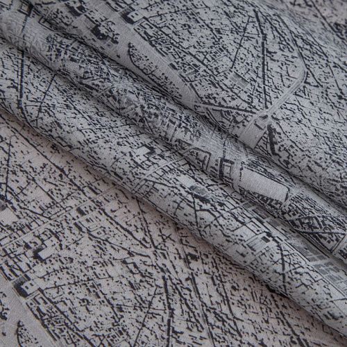 Батист 003-16553 светло-серый принтованный