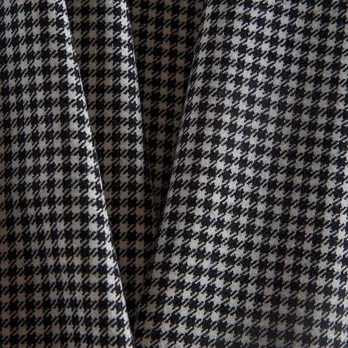 Ткань костюмная 025-15099 черно-белый клетка