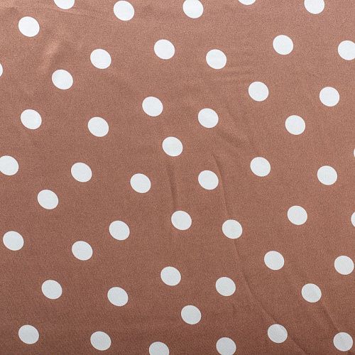 Шелк синтетический 065-01331 светло-коричневый принтованный