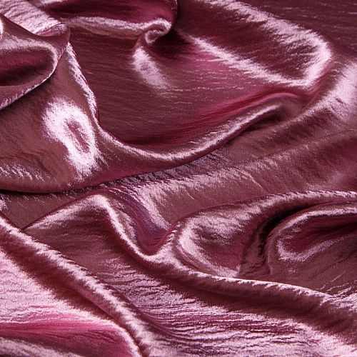 Креп-сатин крэш 001-13653 розовый антик однотонный