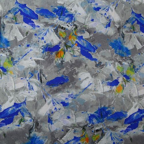 Вискоза 009-13553 серый принтованный