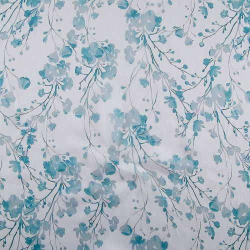 Шифон 068-17374 белый принтованный