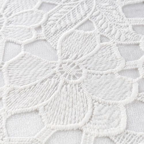 Вышивка на сетке К12-683 белый однотонный